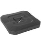 2-piece cantilever umbrella base weight set, black rectangular fillable base