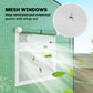 Green mini greenhouse with mesh windows for ventilation and airflow