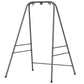Gray A-frame hammock chair stand with two side bars for stability