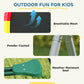 Swing set seat and frame details: breathable mesh cover and weather-resistant seat