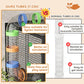Multi-tier hamster cage with deep tray, exercise wheel, and connected tube tunnels
