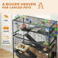 Large multi-tier wire cage with ramps and tunnels, for small pets