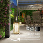 Gray pergola corner post with included metal mounting hardware and expansion screws