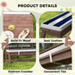 Wooden kids picnic set details: solid fir wood and seat cushion