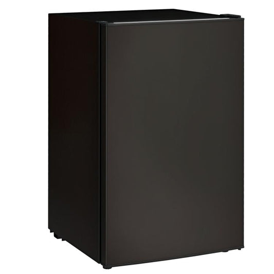 4.5 Cu.Ft Mini Fridge, Single Door Refrigerator with Freezer, Wheels, Adjustable Thermostat, Reversible Door, Black