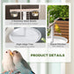 Bird stand product details: two stainless steel bowls and high-edged litter tray