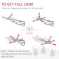 Artificial Christmas tree tip-shaping diagram with arrows for spreading branches