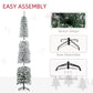 Artificial Christmas tree assembly diagram with foldable base and sections