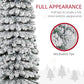 Snow-frosted Christmas tree branches detail showing 603 branch tips