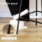 Rattan bar stool showing black steel legs with footrest and adjustable foot pads