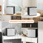 1.1 Cu.Ft Countertop Mini Freezer, Compact Upright Freezer with Removable Shelves, Silver