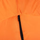 Inflatable orange turkey decoration with black zipper detail