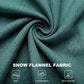 Dark green textured fabric swatch with visible knit grain and soft drape