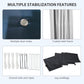 Navy pop-up canopy tent with coated frame, drain holes, ground nails, ropes, sandbags