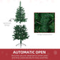Artificial half Christmas tree with hinged construction for full appearance