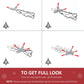 Artificial half Christmas tree assembly steps diagram showing auto-open process