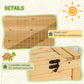 Wood reptile enclosure with wire mesh roof and lockable top hardware