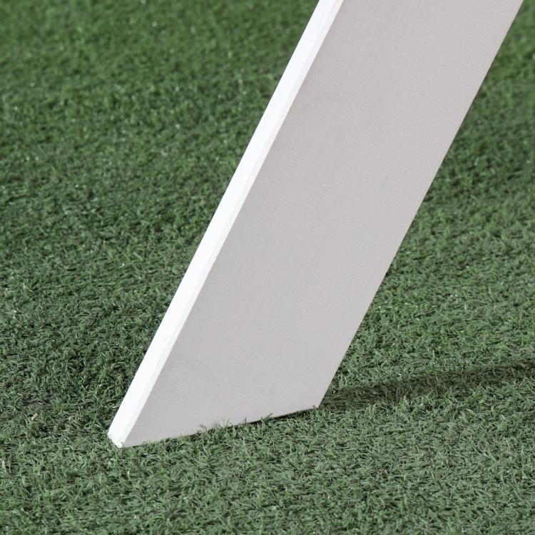 Kids picnic table set: white wooden bench/table side panel