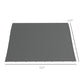 Dark gray pergola top replacement canopy cover, 117 in wide square panel with corner grommets
