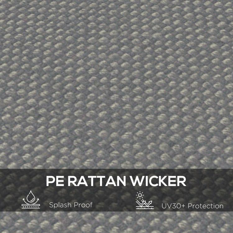 Dark gray woven fabric texture panel for pergola top cover replacement