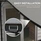 Dark gray pergola canopy top cover showing hook-and-loop fastener close-up