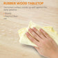 Light wood tabletop surface wiped with cloth, featuring smooth finish for a kitchen island cart