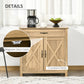 Cabinet doors with crossbuck pattern and magnetic door catch detail