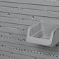 44 PCS Wall Mounted Pegboard Tool Organizer Rack Kit with Various Sized Storage Bins, Pegboard and Hooks, Orange
