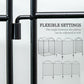 Adjustable steel fence connectors with arched diamond mesh panels