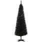 6-ft slim black artificial pencil Christmas tree on three-prong plastic stand