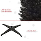 Black artificial pencil Christmas tree branches with sturdy plastic star-shaped base