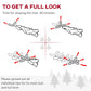 Black pencil artificial Christmas tree with instructions for spreading branches