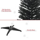 Close-up of black artificial tree branches and black tripod base