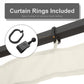 Curtain ring attachment with black hooks for mesh sidewall netting