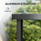 Black tabletop edge with water droplets and slim aluminum table legs
