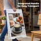 White A-frame sidewalk sign with integrated carry handle and clear poster window
