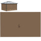 Brown gazebo sidewall fabric panel