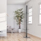 Gray cat climbing tower with multiple levels and curved perches for climbing and rest