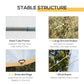 Party tent accessories: steel tube frame, ground stakes, and wind ropes