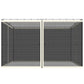 Cream mesh sidewall netting panels with center zipper track, replacement canopy walls