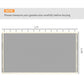 Cream mesh sidewall netting panel, 11 ft wide and 4.9 ft high