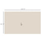 Beige gazebo sidewall panel with height and width measurement lines