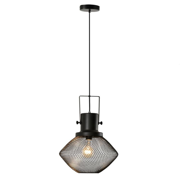 Industrial Pendant Light Fixtures with Adjustable Hanging Chain, Black