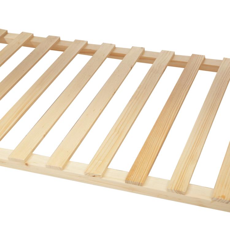 Wooden raised garden bed slatted planter base with vertical supports