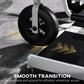 Wheelchair ramp smooth transition edge with black non-slip surface for wheels