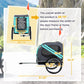 Dog bike trailer measurement diagram showing width, height, and door frame dimensions