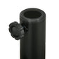 Black pole sleeve with side knob on round umbrella base