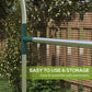 Galvanized steel mesh plant protection tent showing top frame and corner posts