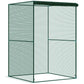 Dark green walk-in mesh plant protector enclosure with front door access