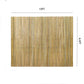 Natural bamboo slat privacy fence panel with dense vertical bamboo poles